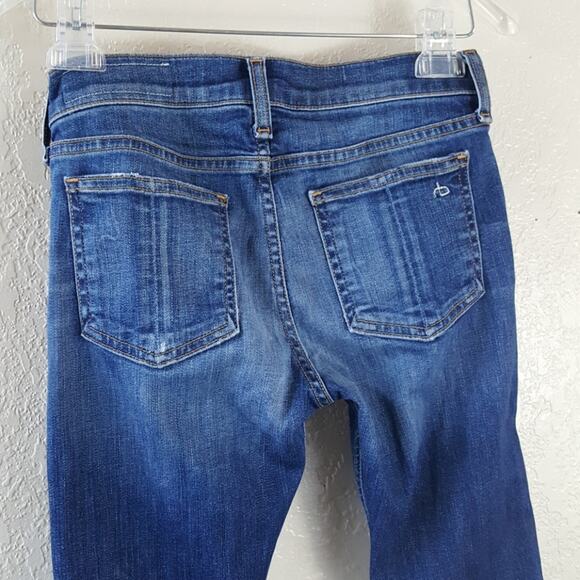 Rag & Bone distressed destroyed Capri jeans Size 24 Excellent condition - Picture 6 of 7